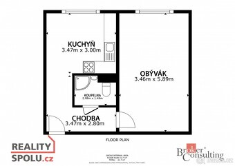 Převod dr. podílu, byty/1+1, 40 m2, Červenohrádecká 1525, 43 - 11