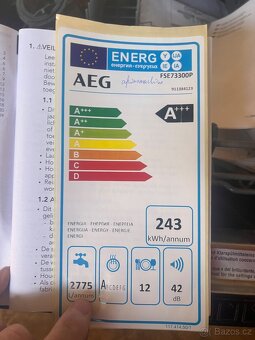 AEG myčka k vestavbě do linky - 11