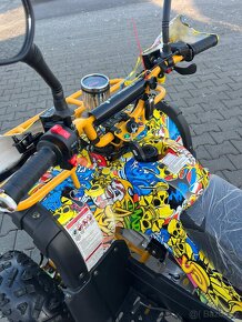 Dětská čtyřkolka Toronto 125cc H1G7-žluté grafity - 11