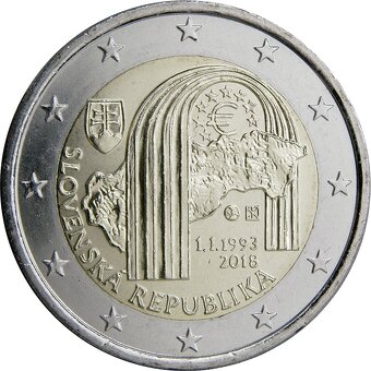 2 euro Slovensko pamětní mince 2009 - 2021 UNC, cena za 1 ks - 11