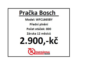 Použitá pračka Bosch WFC1665BY se zárukou - 11