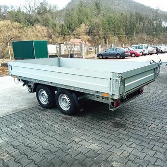 2700Kg 3-stran - hydralická sklopka 3,30m x1,76 ,ALU bočnice - 11