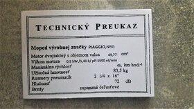Prodám kartičky a titky na moped,moto - 11