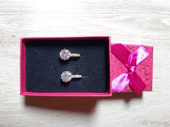 Luxusní pozlacené náušnice - 11