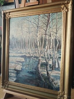 obraz ZIMNÍ NÁDHERA, olej, Jaroslav Tlustý - 11