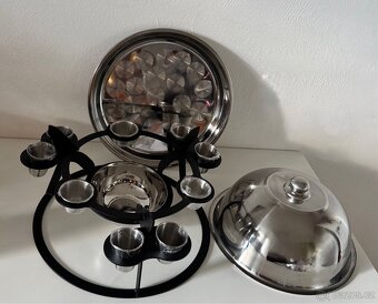 Nerezový SADŽ s ohřevem, sosečkami a panáky - 11