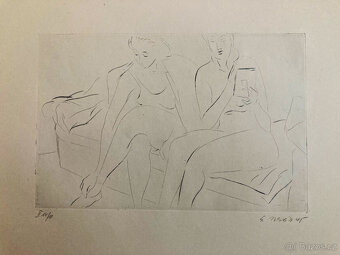 E. Nevan - Odpočívající tanečnice (12 grafík), 1946 - 11