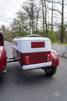 Veterán Piaggio Vespa Scooter VW sajdkára (1977) - 11