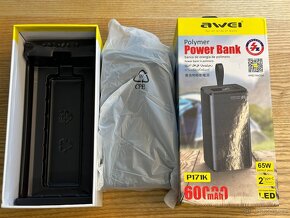 NOVÁ powerbanka Awei 50000mAh 65W i pro notebook USB+2xUSB-C - 11