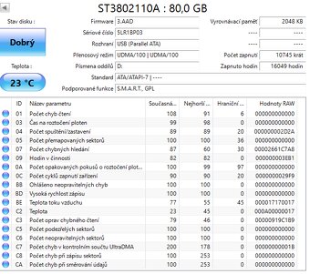 PATA hard disky, HDD 3,5", odzkoušené, cena od 89,- kus - 11