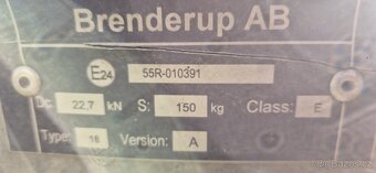 Brenderup 2513GT r.v2018 , 2.5T hydraulicky sklopný - 11