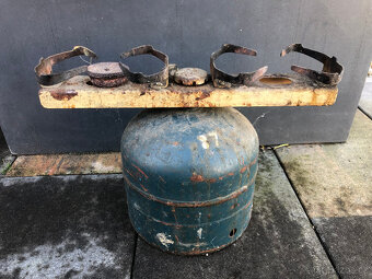 Propanbutan 2kg LPG láhev plynová bomba + PB vařič - 11