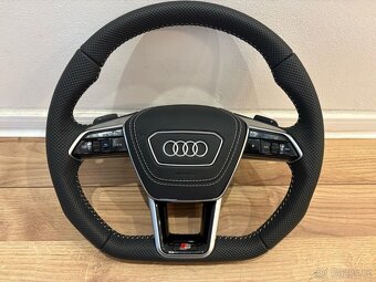 AUDI VOLANT kozeny zkoseny perforovana koža - 11