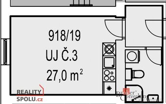 Prodej, byty/1+kk, 27 m2, Palackého 918/70, 70200 Ostrava, O - 11