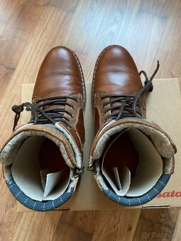 Nové pánské kožené zimní boty Baťa s teplou podšívkou - 44 - 11