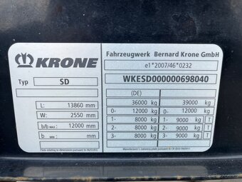 Krone SD BPW MEGA zvedací náprava - 11