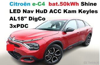 eV C4 Bat.50kWh Shine LED Nav HuD ACC Kam Keyl VirCo AL 3/23 - 11