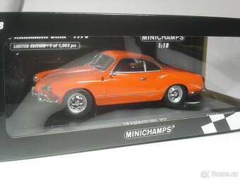Model 1:18 VW Karmann Ghia Cabriolet 1970 Minichams - 11