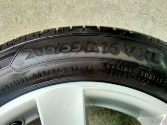 Alu kola Borbet 7J x r16, 5x112, ET 38, Letní pneu - 11