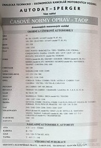 Časové normy oprav TAOP - 11