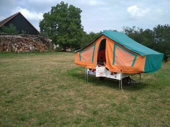 Přívěsný historický kempovací vozík , stan Letov LK 6740 - 11