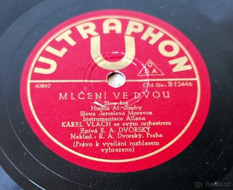 R. A. Dvorský a jeho orchestr, 4 staré šelakové gramodesky - 11