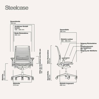 Kancelářská židle Steelcase Think PC 17 300,- ZÁNOVNÍ - 11