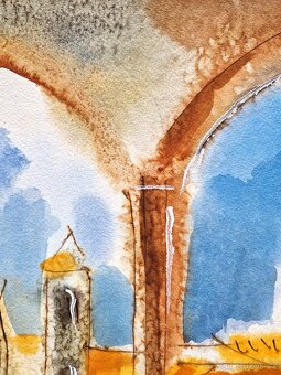 Michael Rosenwein - Akvarel (Unikat) Figurativny expresion. - 11