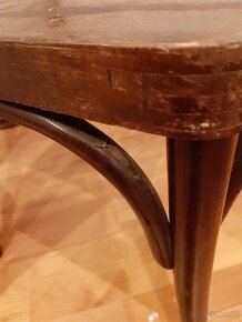 2 staré dřevěné židle Thonet - cena za obě - 11