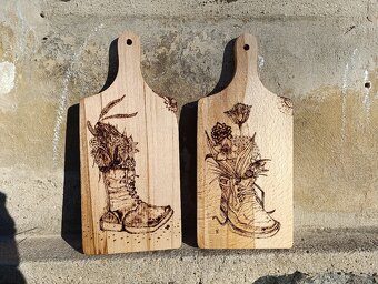 Vypalování do dřeva ,prkénka, překližka (pyrografie) - 11