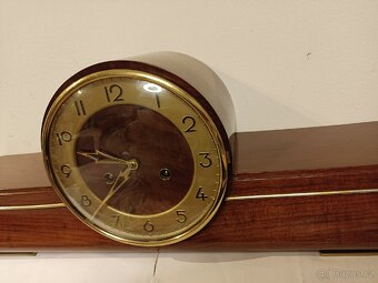 Gustav Becker krbové stolní hodiny starožitný - 11