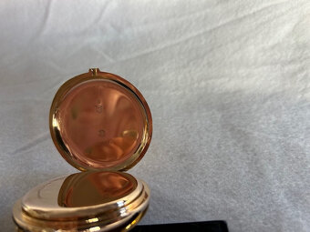 Zlaté tříplášťové kapesní hodinky IWC  s krabičkkou a účtem. - 11