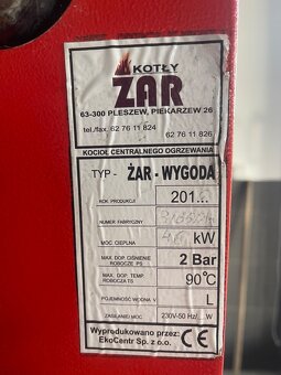 Prodám kotel na tuhá paliva ZAR - WYGODA - 11