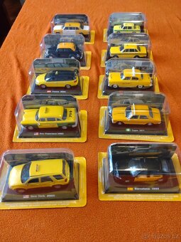 Modely aut TAXI 93 kusů POUZE KOMPLET - 11
