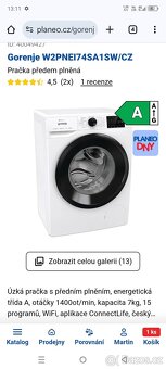 Pračka předem plněná Gorenje W2PNEI74SA1SW/CZ - 11