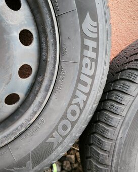 Plechové disky 5x108 R16 + zimní pneu Hankook - 11