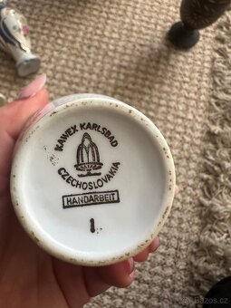 Růžový porcelán, porcelánová sada - 11