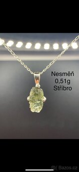 Šperky z vltavínu a stříbra - 11