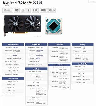 Sapphire NITRO RX 470 OC 8 GB - 256bit - 11