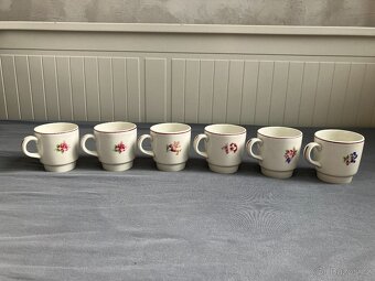 Porcelánový kávový servis, Ditmar Urbach, 6 ks - 11
