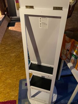 Zrcadlová skříňka na šperky otočná s osvětlením - 11