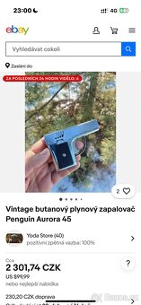 Prodám starý, plně funkční zapalovač s bleskem “pistolka” - 11