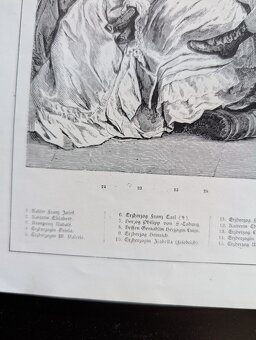 Umělecký list s tiskem+Dvojstránka časopis,císařFJ - 11