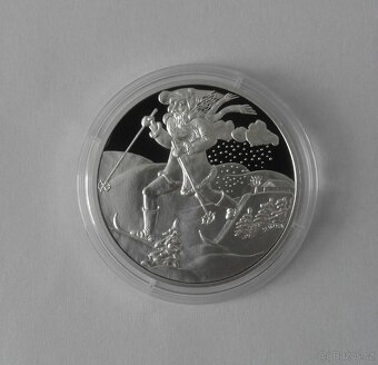 Sada 5 ks stříbrných medailí Strážci českých hor. - 11