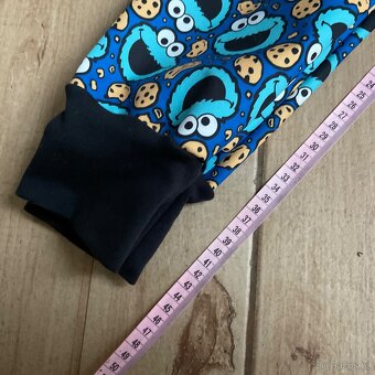 Nové- handmade zimní soft kalhoty- 98 (d.70cm) - 11