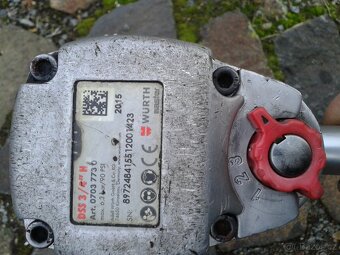 Pneumatický rázový utahovák Wurth DSS 3/4" H + bruska - 11