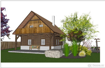 PRODEJ POZEMKU s připraveným projektem roubeného rodinného d - 11
