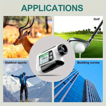 Optický multifinkční, laserový dálkoměr, lov, golf, outdoor - 11