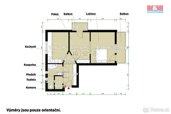 Prodej bytu 2+1, 53 m², Vochov - 11