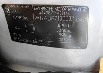 BMW Řada 3 2,0 318Ci 105 kW Cabrio benzín - 11